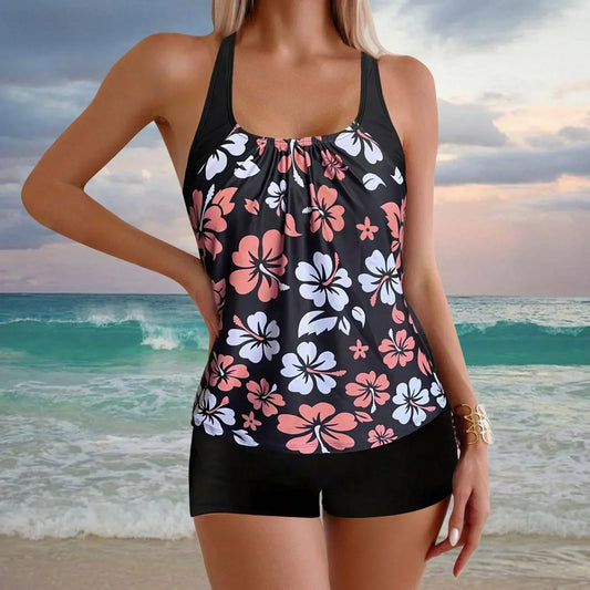 Traje de baño tankini con estilo y a la moda