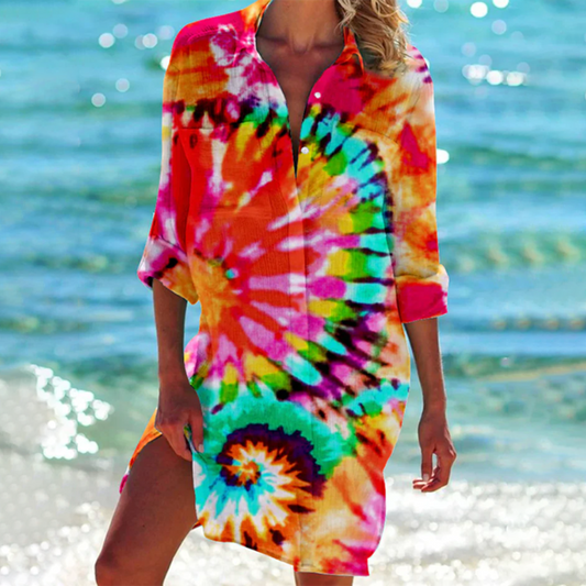 Vestido de verano ligero y colorido para días soleados