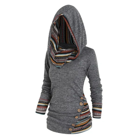 Saymera | Sudadera casual tribal con capucha