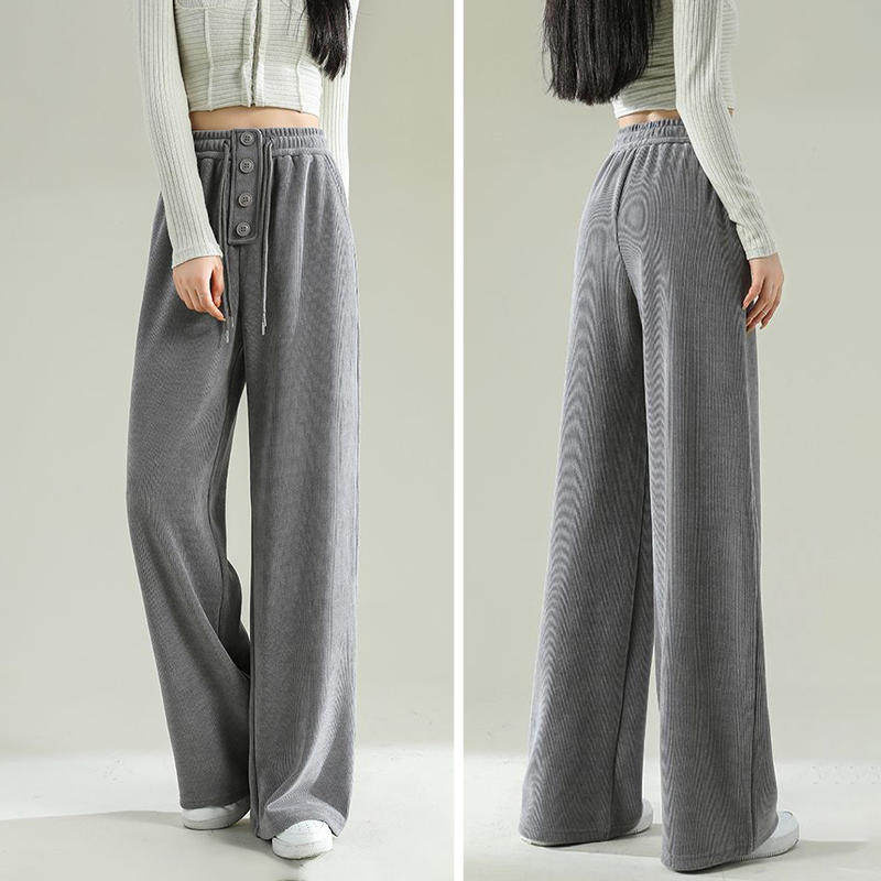 Jas - Elegantes pantalones de chándal acanalados de otoño para mujer