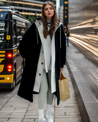 Ulla | Chaqueta para el frío con capucha de sherpa