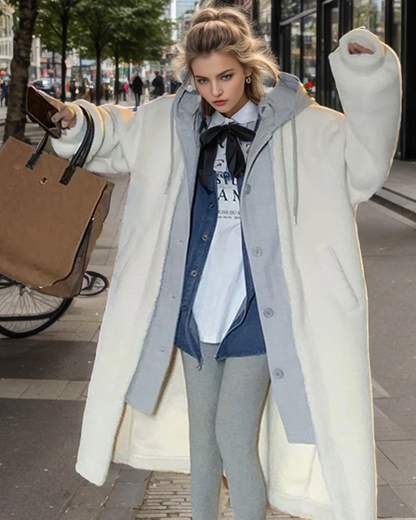 Ulla | Chaqueta para el frío con capucha de sherpa