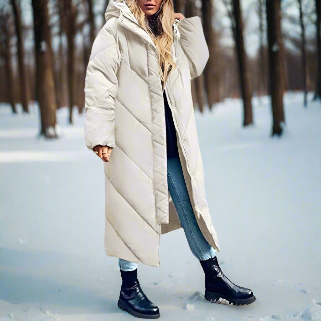 Elegante chaqueta de invierno con capucha para aventureros a la última