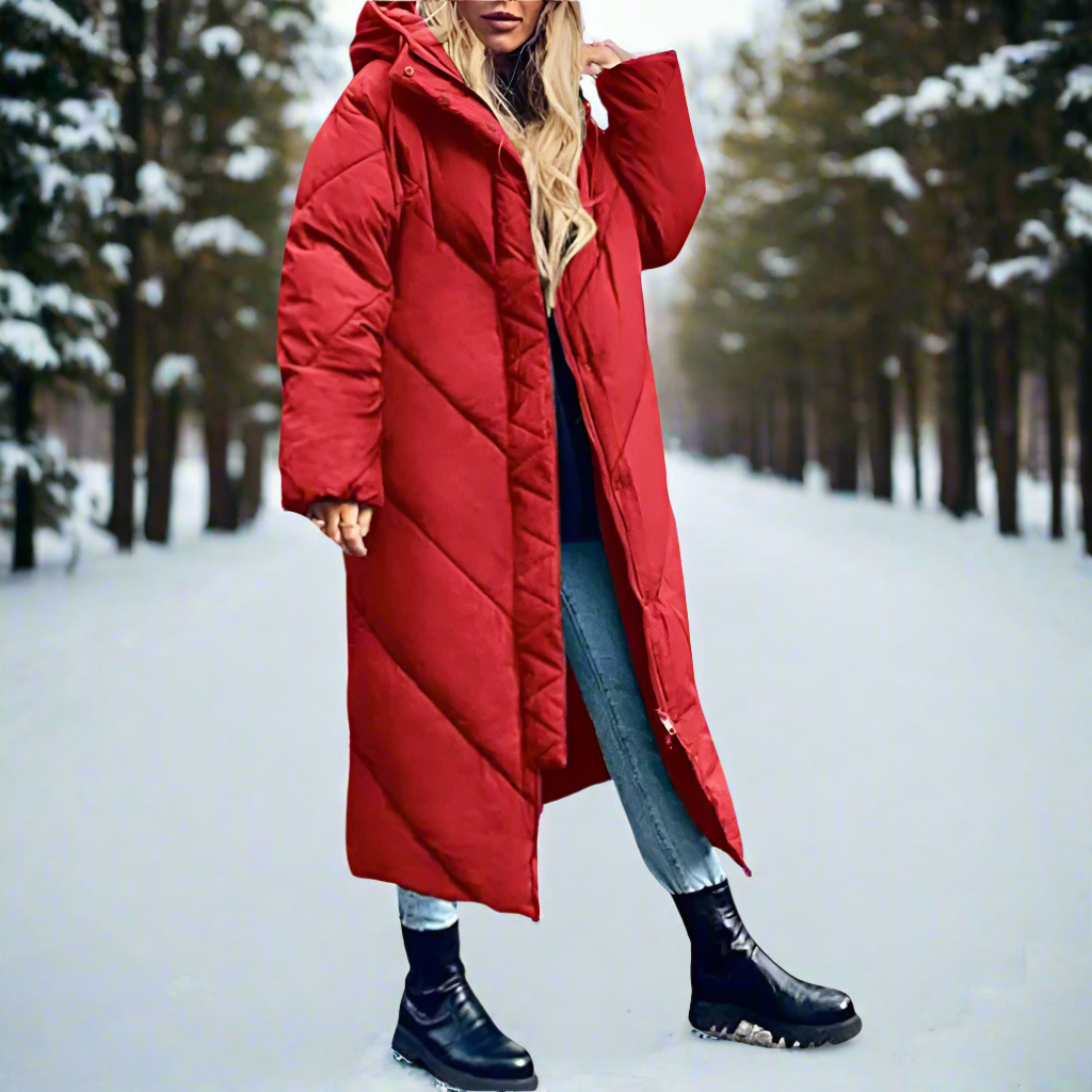 Elegante chaqueta de invierno con capucha para aventureros a la última