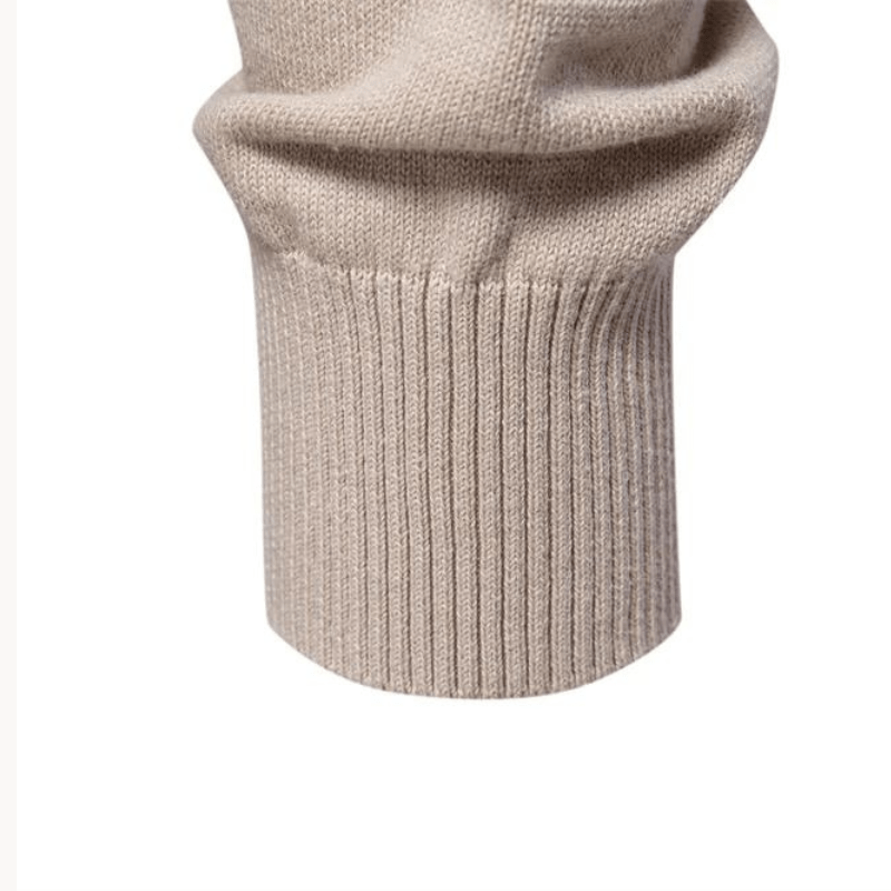 Męski Sweter Okrągły Dekolt Teksturowane Paski