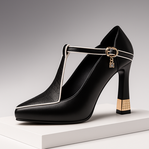 Buty Damskie Szpilki T-Strap