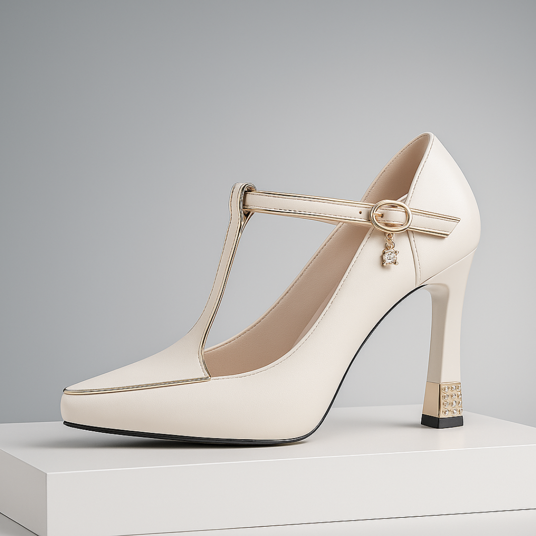 Buty Damskie Szpilki T-Strap