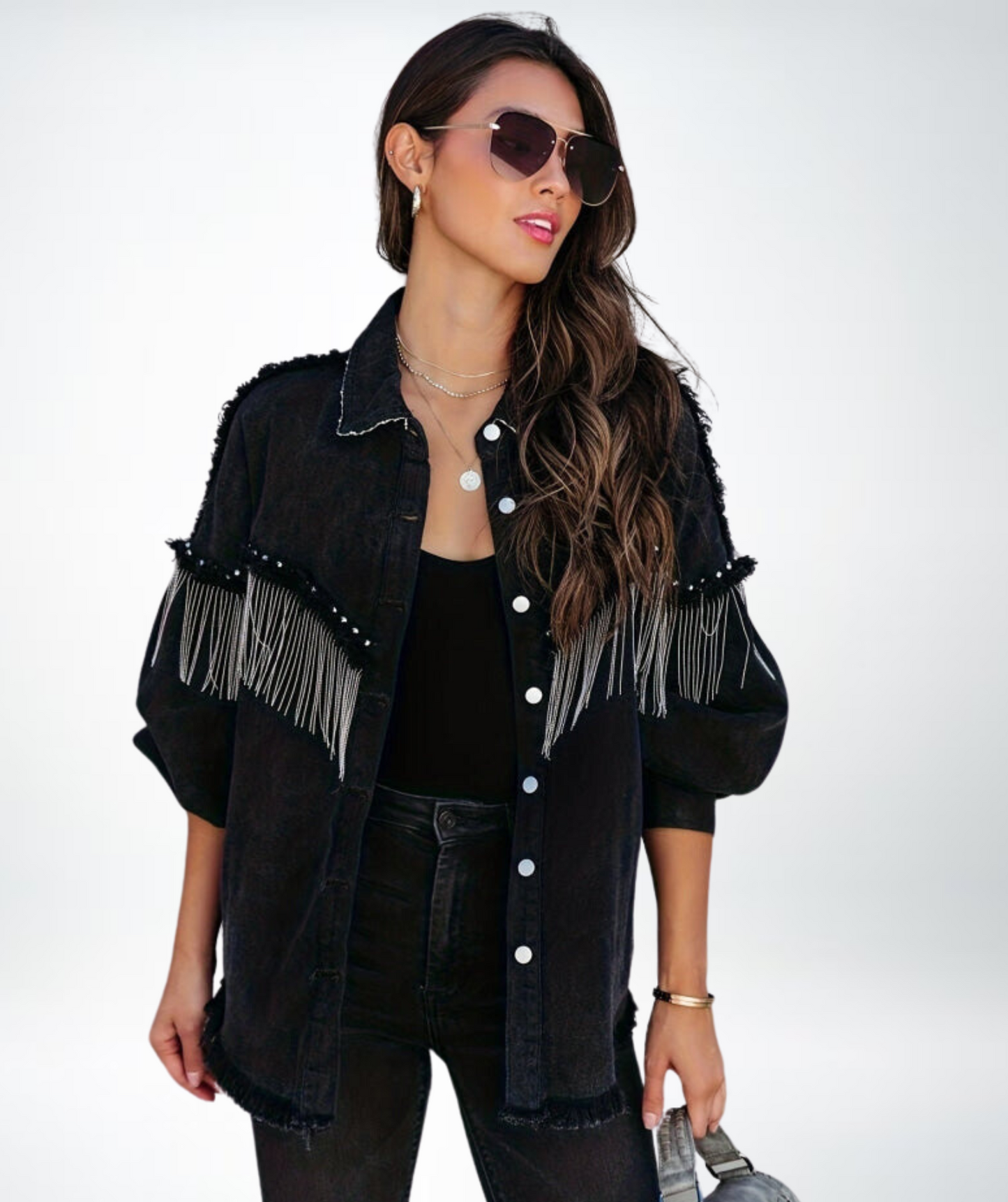 Chaqueta Pelipa | Casual Chaqueta vaquera negra