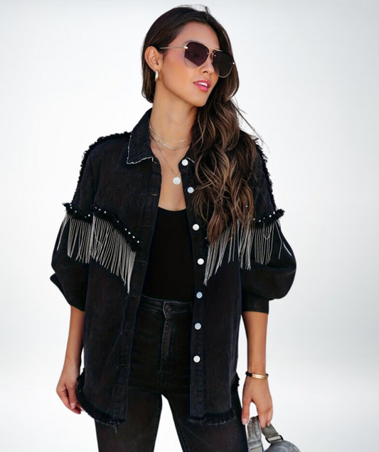 Chaqueta Pelipa | Casual Chaqueta vaquera negra