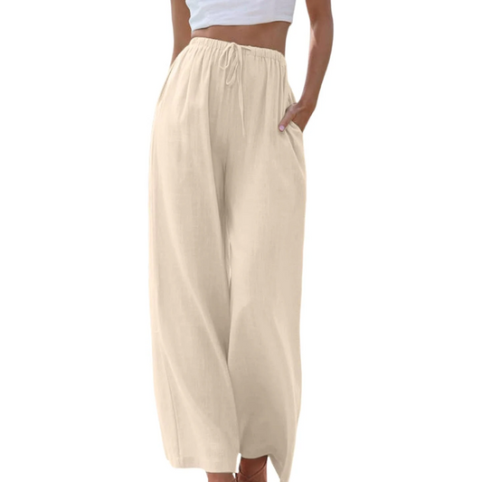 Reese - Pantalones de talle alto y pernera ancha