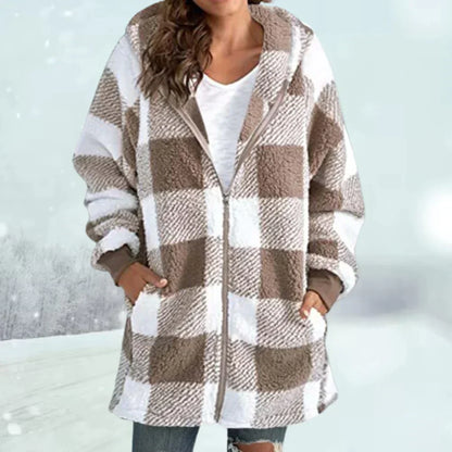 Chaqueta de invierno a cuadros