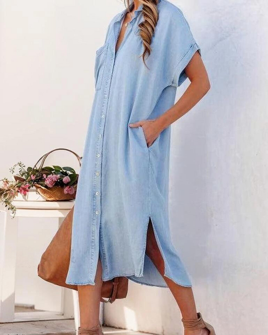 Vestido camisero con botones