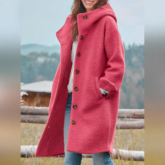 Frannie | abrigo largo con capucha