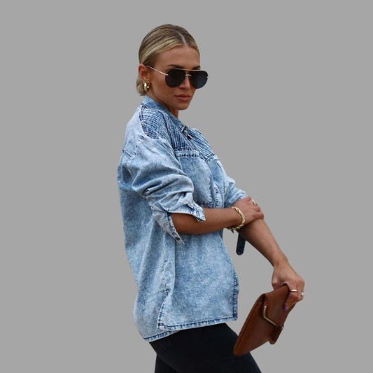 Chaqueta vaquera oversize para el otoño | Moda cómoda y cotidiana para mujer
