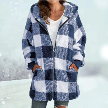 Chaqueta de invierno a cuadros