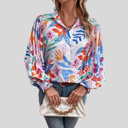 Alegre blusa de mujer con estampado