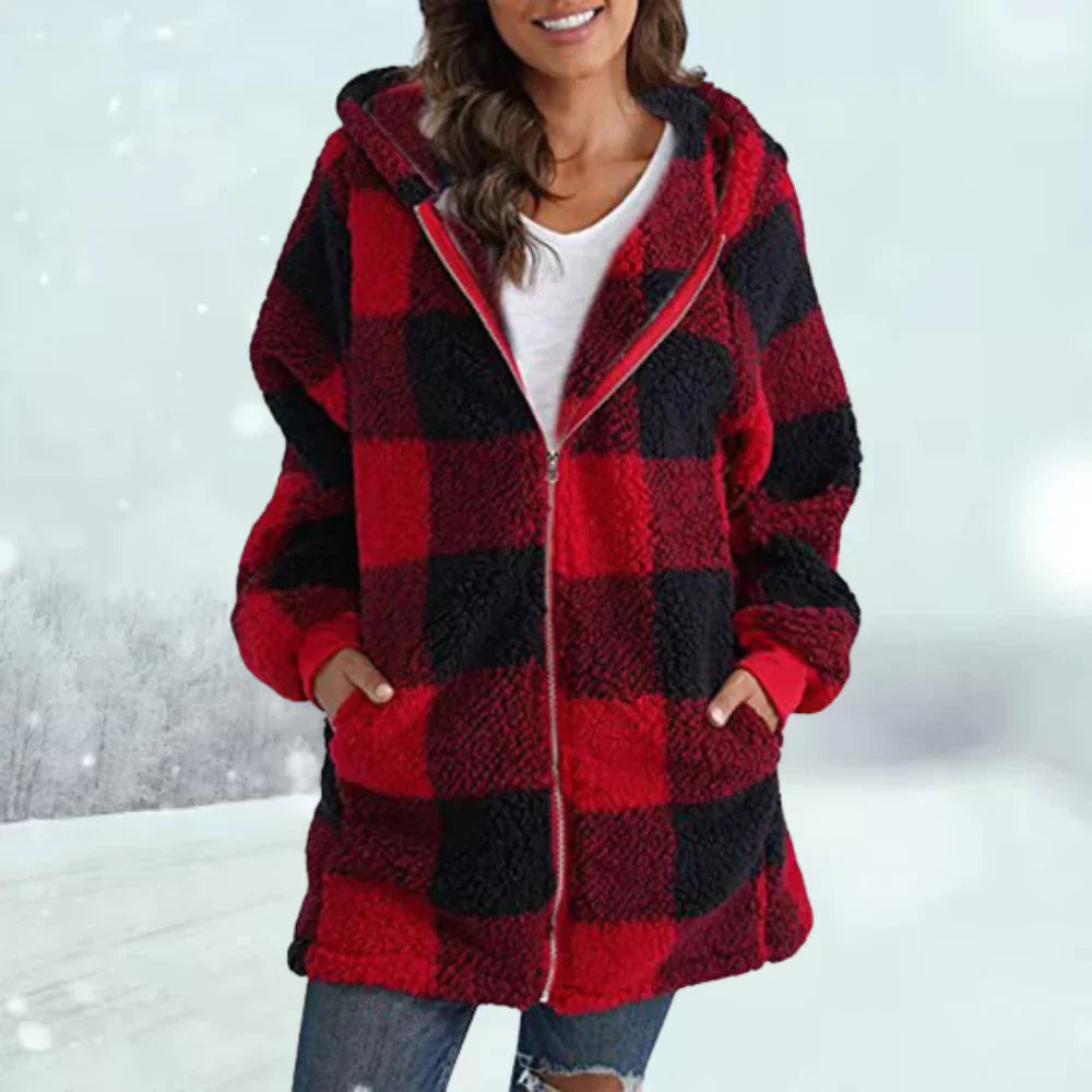 Chaqueta de invierno a cuadros