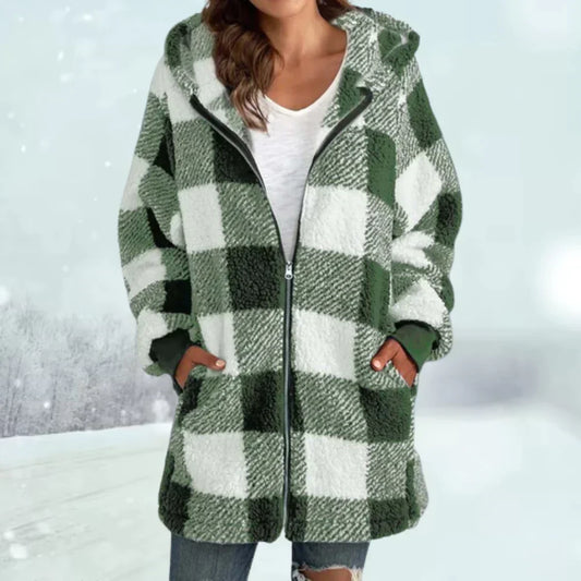 Chaqueta de invierno a cuadros