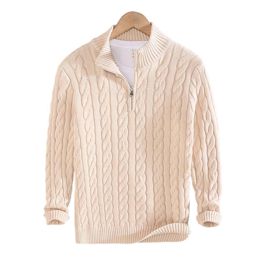 Yelko Sweater | Jersey casual de hombre con media cremallera