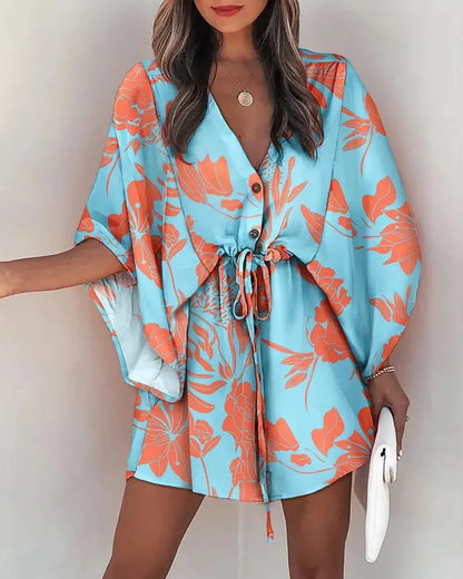 Avery | Vestido floral de playa