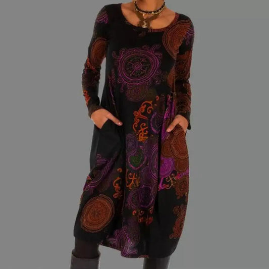 Vestido vintage en estilo boho