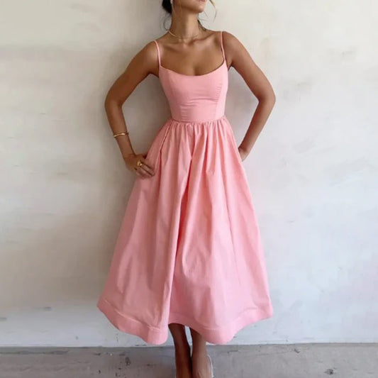 Vestido midi cómodo y elegante