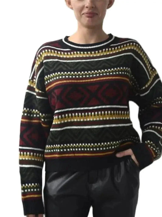 Jersey vintage de punto para mujer