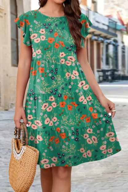 Vivienne | Vestido con mangas de volantes para el verano
