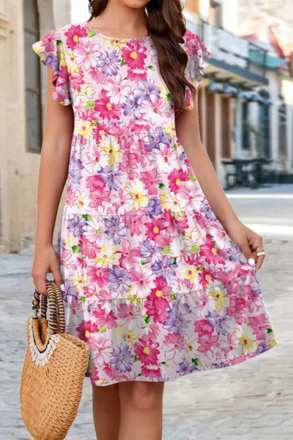 Vivienne | Vestido con mangas de volantes para el verano