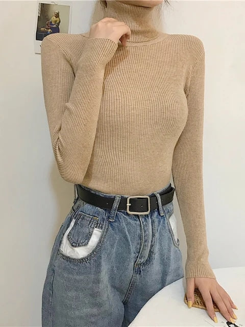 Trinetta Sweater | Jersey de cuello alto para mujer