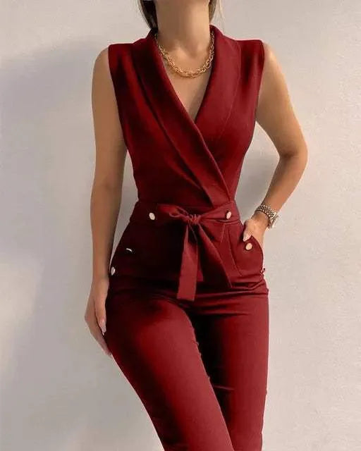 Elegante top con pantalón a juego