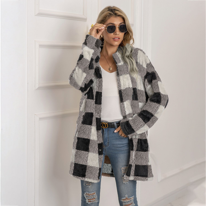 Laura - Elegante chaqueta a cuadros