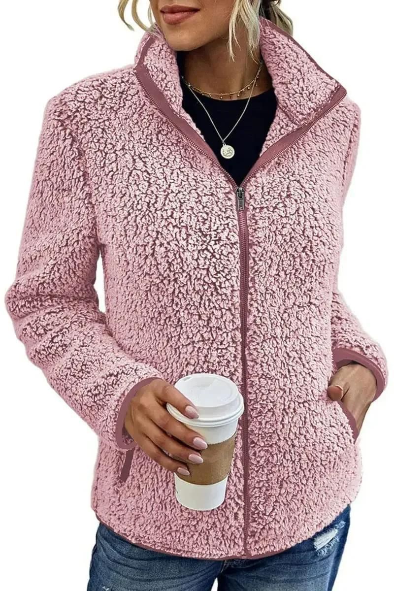 Chaqueta cálida con cuello alto y cremallera | Willa