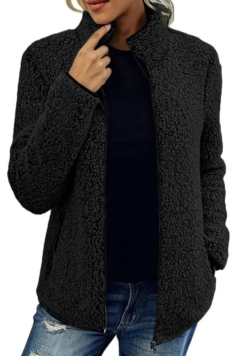 Chaqueta cálida con cuello alto y cremallera | Willa