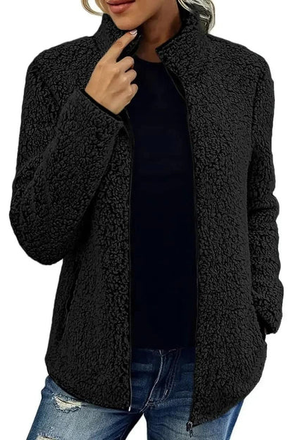 Chaqueta cálida con cuello alto y cremallera | Willa