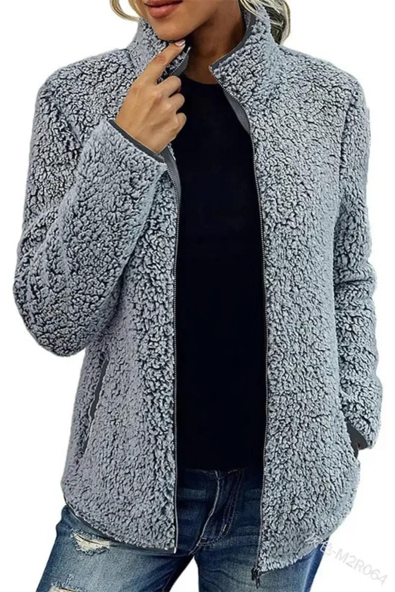 Chaqueta cálida con cuello alto y cremallera | Willa