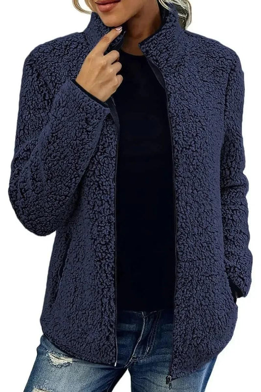 Chaqueta cálida con cuello alto y cremallera | Willa