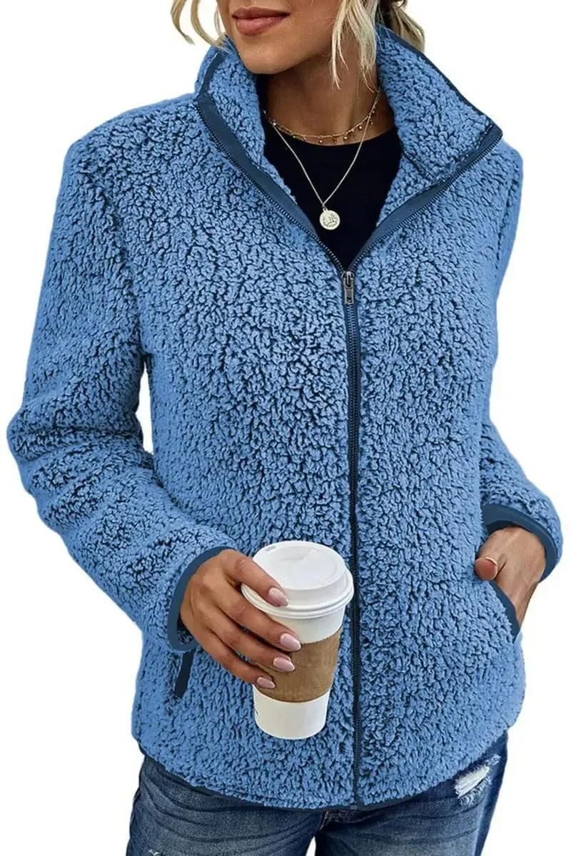 Chaqueta cálida con cuello alto y cremallera | Willa