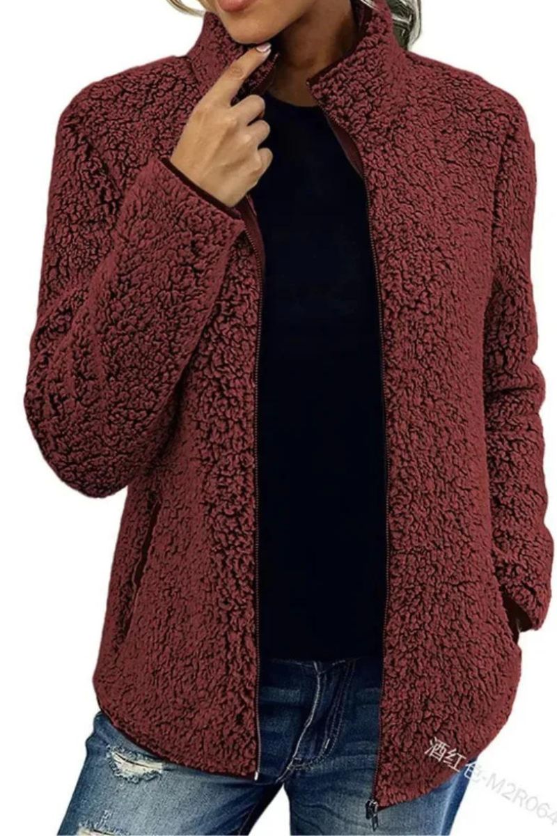 Chaqueta cálida con cuello alto y cremallera | Willa