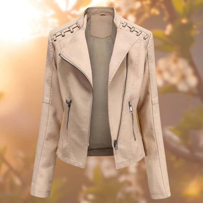 Elsa - Elegante chaqueta de cuero