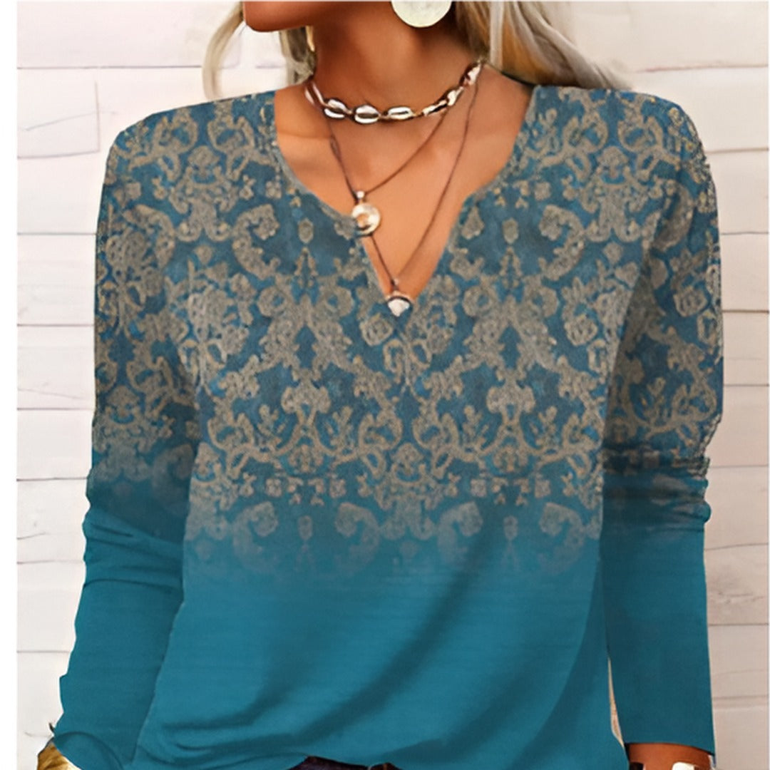 Christanin | Blusa Cómoda Señoras | Vintage