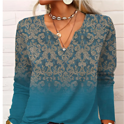 Christanin | Blusa Cómoda Señoras | Vintage