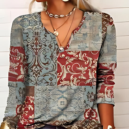 Christanin | Blusa Cómoda Señoras | Vintage