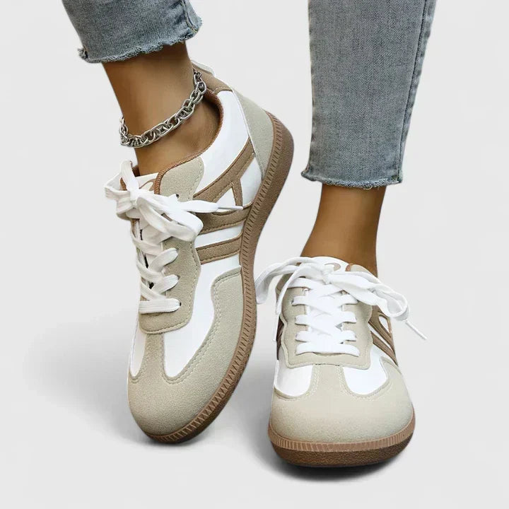 Damskie Sneakersy Sznurowane Z Zamkiem