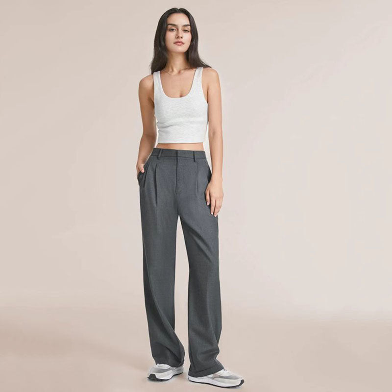 Pantalones anchos formales para mujer