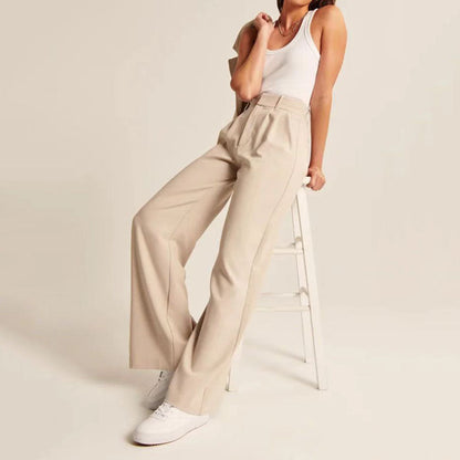 Pantalones anchos formales para mujer
