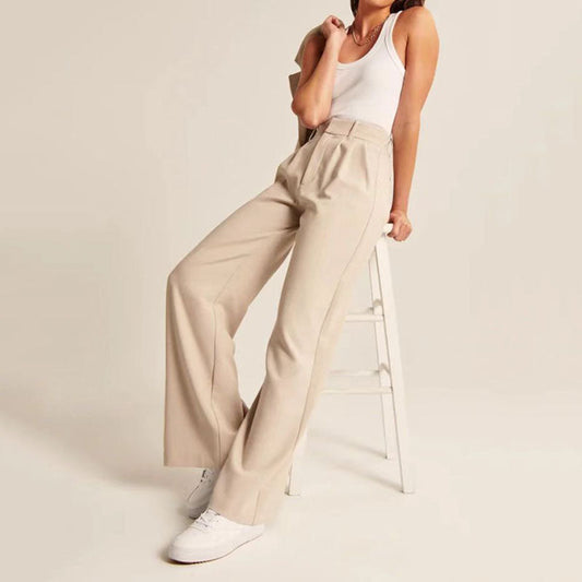 Pantalones anchos formales para mujer