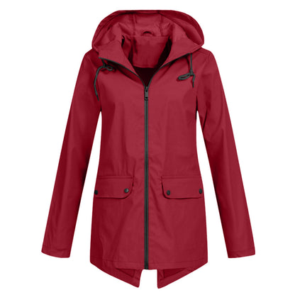 Chaquetón cálido con capucha para mujer