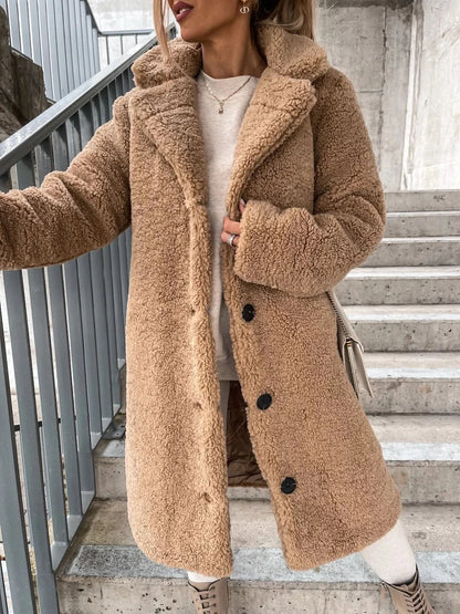 Chaqueta polar de alta calidad con capucha para mujer