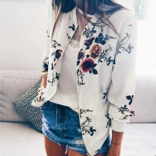 Eline | Chaqueta bomber con estampado floral